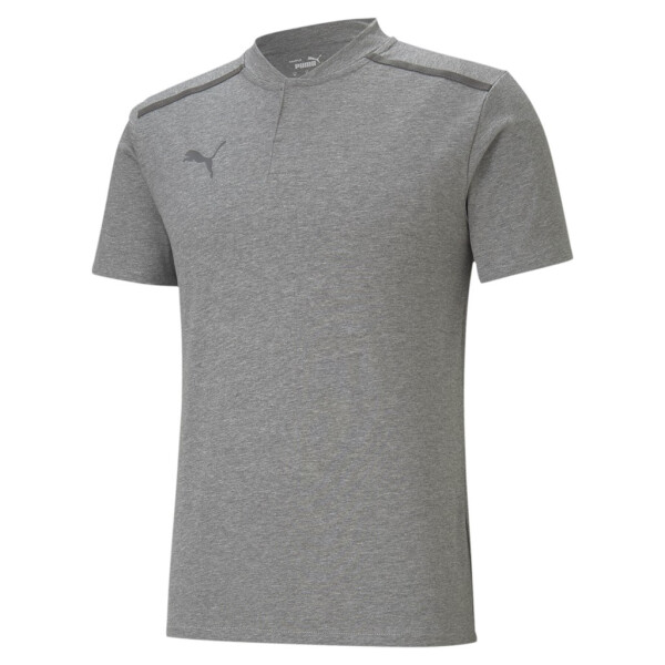 PUMA teamCUP Casuals Polo M,Gray Heather-Smoked Pearl 656742-33