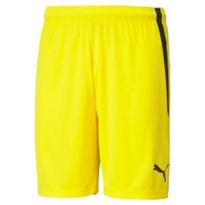 PUMA teamLIGA Shorts Cyber Yellow-Puma Black 704924-07