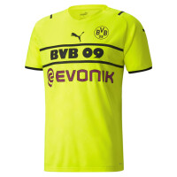 PUMA BVB CUP Shirt Replica w/ Sponsor (Large size) Safety Yellow-Puma Black 759577-03