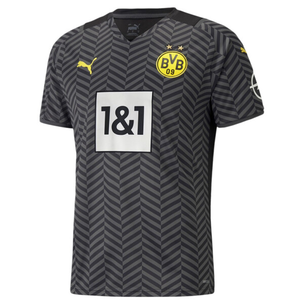 PUMA BVB AWAY Shirt Replica w/ Sponsor (Large Sizes) Asphalt-Puma Black 759066-04