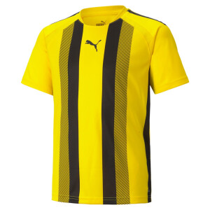 PUMA teamLIGA Striped Jersey Jr Cyber Yellow-Puma Black...