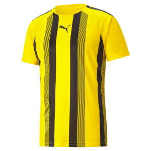 PUMA teamLIGA Striped Jersey Cyber Yellow-Puma Black...