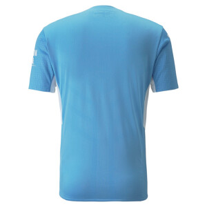 PUMA MCFC HOME Shirt AUTHENTIC  with Sponsor Logo Team Light Blue-Puma White 759201-01
