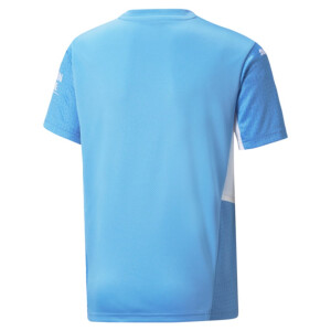 PUMA MCFC HOME Shirt Jr w/Sponsor Logo Team Light Blue-Puma White 759204-01
