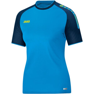 JAKO T-Shirt Champ Damen JAKO blau/marine/neongelb 6117D-89