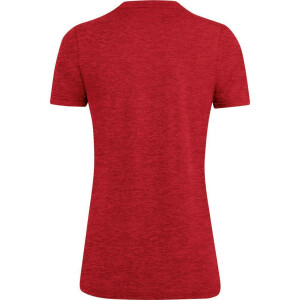 JAKO Damen T-Shirt Premium Basics rot meliert 6129D-01