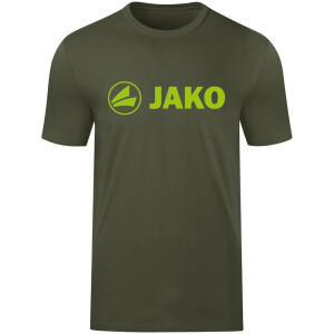 JAKO Kinder T-Shirt Promo khaki/neongr&uuml;n 6160K-231