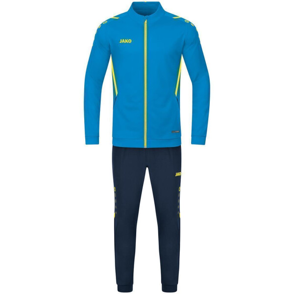JAKO Kinder Trainingsanzug Polyester Challenge JAKO blau/neongelb M9121K-443