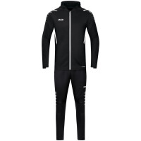 JAKO Damen Trainingsanzug Challenge mit Kapuze schwarz/weiß M9421D-802