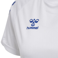 Hummel hmlCORE XK CORE POLY T-SHIRT S/S WOMAN WHITE/TRUE BLUE 211944-9368