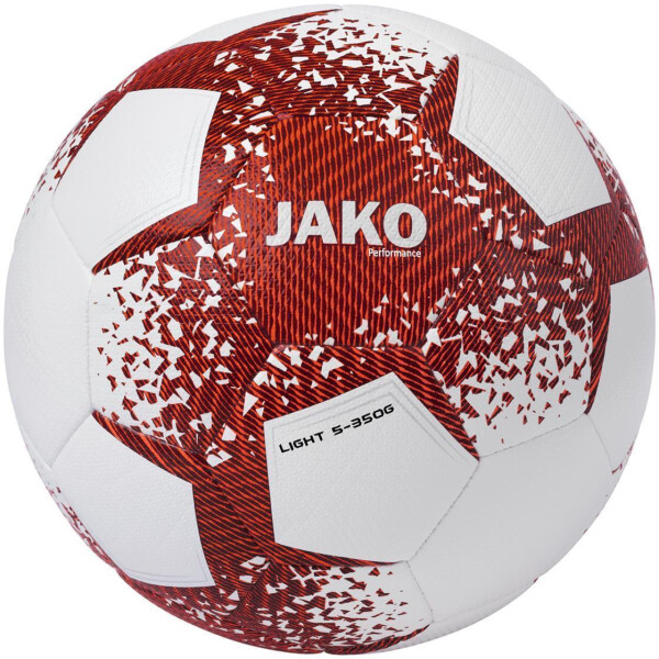 JAKO Lightball Performance weiß/weinrot/neonorange-350g 2308-702