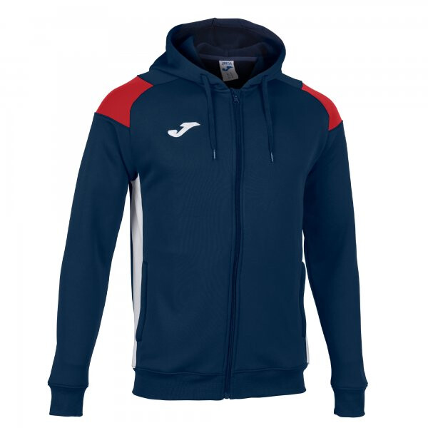 JOMA JACKET HOODIE POLY CREW III NAVY-RED-WHITE 101271.336