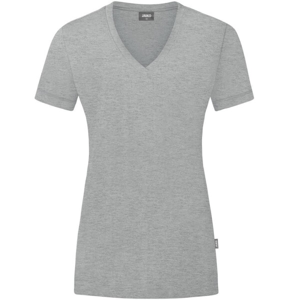 JAKO Damen T-Shirt Organic hellgrau meliert C6120D-520