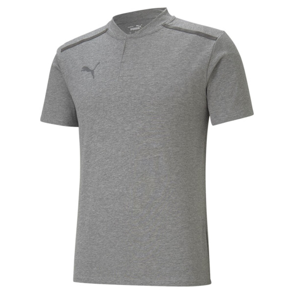 PUMA teamCUP Casuals Polo Medium Gray Heather-Smoked Pearl 657976-33