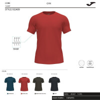 JOMA R-COMBI SHORT SLEEVE T-SHIRT RED 102409.684
