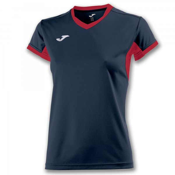JOMA T-SHIRT CHAMPIONSHIP IV NAVY-RED S/S WOMAN 900431.306