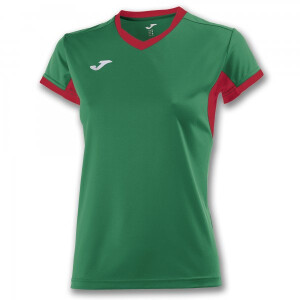 JOMA T-SHIRT CHAMPIONSHIP IV GREEN-RED S/S WOMAN 900431.456