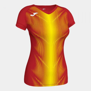 JOMA OLIMPIA T-SHIRT RED-YELLOW S/S WOMAN 900933.609