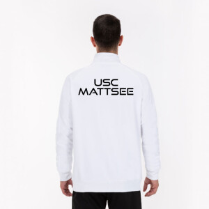 USC MATTSEE ZIPTOP WEISS KINDER | Größe: 152 (2XS) + Initialien