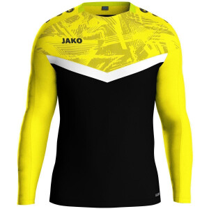 JAKO Sweat Iconic schwarz/soft yellow 8824U-808