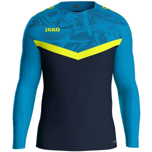 JAKO Sweat Iconic marine/JAKO blau/neongelb 8824U-914