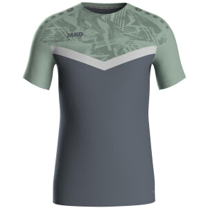 JAKO Kinder T-Shirt Iconic anthra light/mintgrün/soft grey 6124K-852