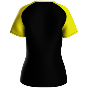 JAKO Damen T-Shirt Iconic schwarz/soft yellow 6124D-808