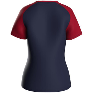 JAKO Damen T-Shirt Iconic marine/chili rot 6124D-901