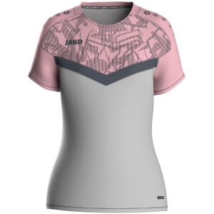 JAKO Damen T-Shirt Iconic soft grey/dusky pink/anthra light 6124D-851
