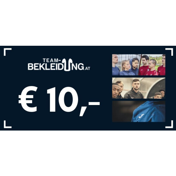 10 EURO TEAM-BEKLEIDUNG Wertgutschein