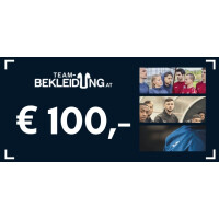 100 EURO TEAM-BEKLEIDUNG Wertgutschein