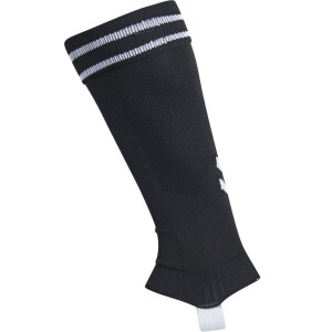 Hummel ELEMENT FOOTBALL SOCK FOOTLESS BLACK/WHITE 203404-2114