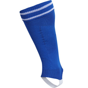 Hummel ELEMENT FOOTBALL SOCK FOOTLESS TRUE BLUE/WHITE 203404-7691