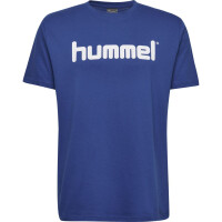 Hummel HMLGO COTTON LOGO T-SHIRT S/S TRUE BLUE 203513-7045