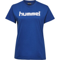 Hummel HMLGO COTTON LOGO T-SHIRT WOMAN S/S TRUE BLUE 203518-7045
