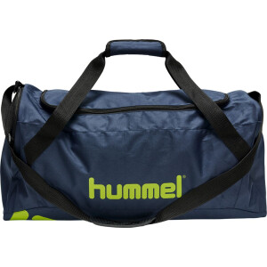 Hummel CORE SPORTS BAG DARK DENIM/LIME PUNCH 204012-6616