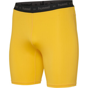 Hummel HML FIRST PERFORMANCE TIGHT SHORTS SPORTS YELLOW...