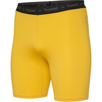 Hummel HML FIRST PERFORMANCE TIGHT SHORTS SPORTS YELLOW 204504-5001