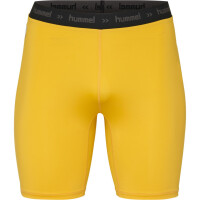 Hummel HML FIRST PERFORMANCE TIGHT SHORTS SPORTS YELLOW 204504-5001