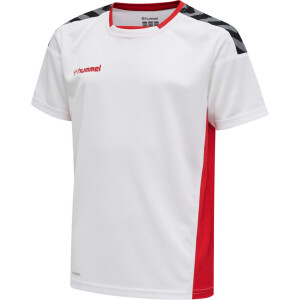 Hummel hmlAUTHENTIC KIDS POLY JERSEY S/S WHITE/TRUE RED...