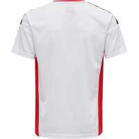 Hummel hmlAUTHENTIC KIDS POLY JERSEY S/S WHITE/TRUE RED 204920-9402