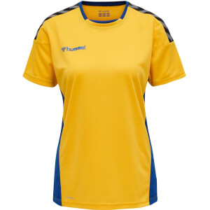 Hummel hmlAUTHENTIC POLY JERSEY WOMAN S/S SPORTS YELLOW/TRUE BLUE 204921-5167