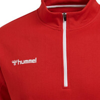 Hummel hmlAUTHENTIC HALF ZIP SWEATSHIRT TRUE RED 204927-3062