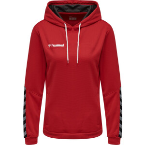 Hummel hmlAUTHENTIC POLY HOODIE WOMAN TRUE RED 204932-3062