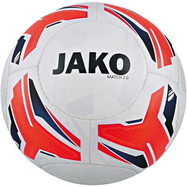 JAKO Trainingsball Match 2.0 weiß/flame/navy 2329-00