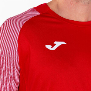JOMA ESSENTIAL II T-SHIRT RED-WHITE S/S 101508.602