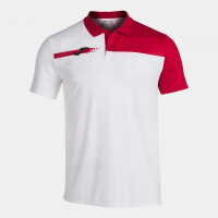 JOMA TORNEO SHORT SLEEVE POLO WHITE RED 101810.206