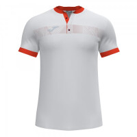 JOMA TORNEO SHORT SLEEVE POLO WHITE RED 101807.206